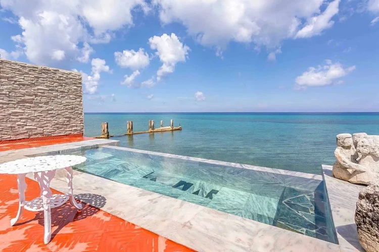 RHPL153 - 5 Yatak Odalı / 5 Banyolu Casa Vista al Mar, Santa Fe'de Havuzlu
